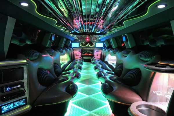 Hummer limo interior Wawkesha